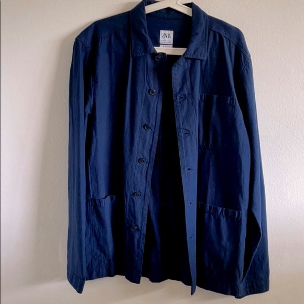 ZARA Men Blue Shacket
